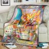 Anime Pokemon Japanese Charizard Ex Card Soft Blanket