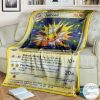 Anime Pokemon Jolteon Holo 1St Edition Custom Blanket