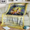Anime Pokemon Jolteon Holo Custom Blanket And Quilt