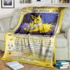 Anime Pokemon Light Jolteon 1St Edition Full Print Soft Blanket