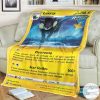 Anime Pokemon Luxray Custom Blanket