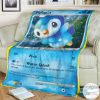 Anime Pokemon Piplup Diamond Pearl Promos Custom Blanket