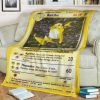 Anime Pokemon Raichu Base Full Print Soft Blanket