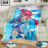 Anime Pokemon Skyla Shining Fates Trainer Soft Blanket