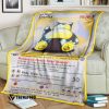 Anime Pokemon Snorlax Jungle Custom Soft Blanket