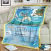 Anime Pokemon Squirtle Full Print Soft Blanket