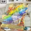 Anime Pokemon Vmax Charizard Gold Card Soft Blanket