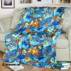 Anime Pokemon Water Poke Seamless Pattern Soft Blanket