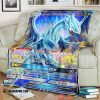 Anime Yu Gi Oh Pokemon Blue Eyes White Dragon Gx Soft Blanket
