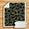Basset Hound Camo Blanket