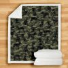 Bedlington Terrier Camo Blanket