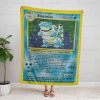 Blastoise Card Pokemon Fleece Blanket