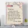 By Air Mail To My Son Wrap Yourself Up In This And Consider It A Big Hug Love Mom Blanket