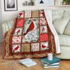 Christmas Cardinal I Am Always With You Full Printing Blanket