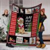 Christmas Golden Retriever May Your Days Be Merry And Bright Xmas Fleece Blanket