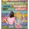 Custom Name Best Friends Forever Never Apart Maybe In Distance But Never In Heart Blanket