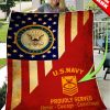 Custom United States Navy Proudly Served All Over Printed Blanket