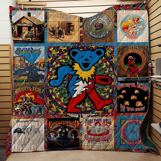 Deadheads Grateful Dead Bear Blanket Deadheads Grateful Dead Bear Blanket
