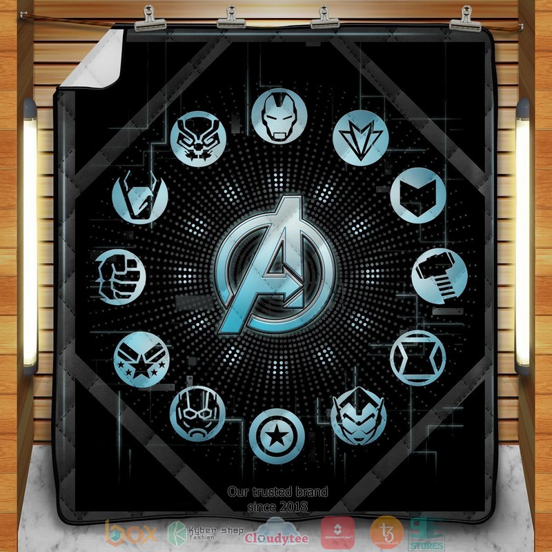 Earths Mightiest Heroes Quilt Blanket Earths Mightiest Heroes Quilt Blanket