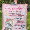Elephant To My Daughter I Love You My Baby Girl Blanket