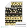 Black Velvet Ugly Xmas Whisky Fleece Blanket