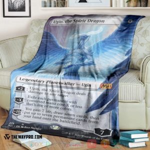Game Magic The Gathering Ugin The Spirit Dragon Soft Blanket