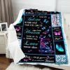 Gift From Heaven Whisper I Love You To A Butterfly Fleece Blanket