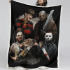 Horror Movie Watching Fleece Blanket 3