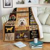 I Asked God For A True Friend Goldendoodle Fleece Blanket