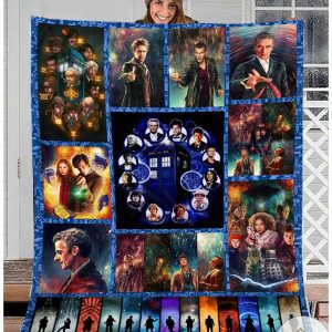 Its Time To Stay Home And Watch Eighth Doctor Blanket