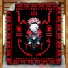 Itadori Jujutsu Kaisen Quilt Blanket
