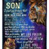 Lion To My Son I Love You Forever And Always With Love And Kiss Your Mom Blanket