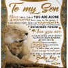 Lion To My Son I Will Always Be With You Your Mom Blanket