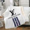 Louis Vuitton Brand White Blanket