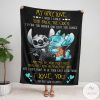 My Only Love Forever And Always Stitch And Angel Blanket
