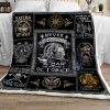 Never Underestimate A Man Who Was Born In October Viking Blanket