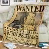 One Piece Benn Beckman Wanted Blanket