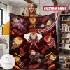 Personalized Iron Man Marvel Hero Blanket Custom Name Marvel Hero Blanket