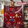 Personalized Spider Man Custom Blanket