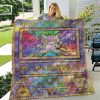 Pokemon Ancient New Holo Blanket Quilt Rug Tumbler