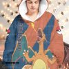 Pokemon Anime Charizard Fleece Hoodie Blanket