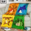 Pokemon Charizard Pikachu Blastoise Venusaur Soft Blanket