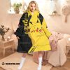 Pokemon Pikachu Black Fleece Hoodie Blanket