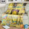 Pokemon Pikachu Cards Blanket