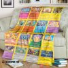 Pokemon Rare Holo Cards Soft Blanket