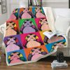 Pop Art Porg Custom Throw Blanket