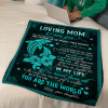 To My Mom Dolphin Loving Mother Blanket