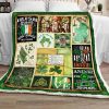 St Patricks Day Irish Blood Runs Through My Veins All Over Printed Blanket