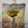 Sunflower To My Daughter Remember To Be Awesome Your Mom Blanket