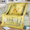 Thicc Pikachu Pokemon Fleece Blanket